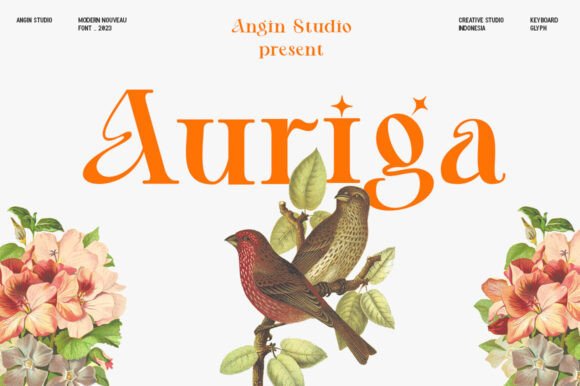 Auriga: The Art Nouveau Display Font for Modern Brands