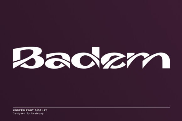 Badem Modern Display Font for Bold Branding