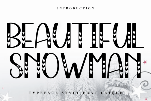 Beautiful Snowman Font for Web Design