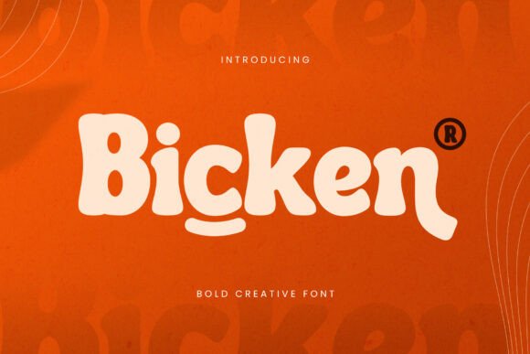 Bicken Font for Bold Web Design