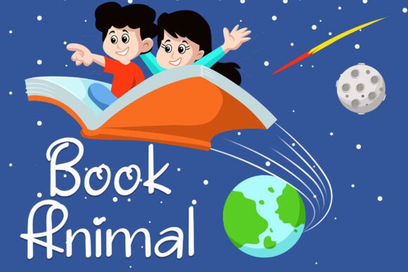 Book Animal Font for Web Design