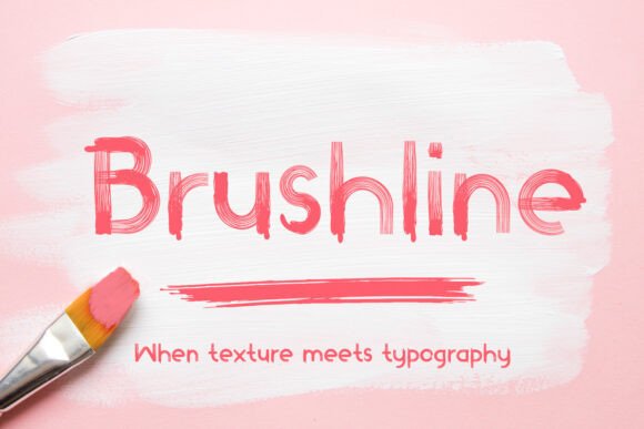 Brushline: A Bold Display Font for Creative Projects