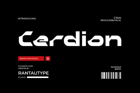 Cerdion: A Futuristic Font for Bold Design