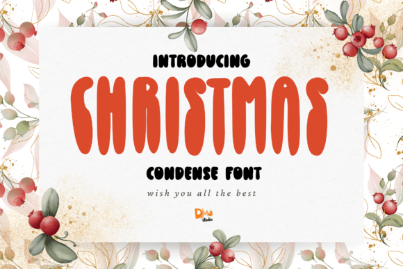 Chirstmas Condense: The Ultimate Display Font for Holiday Campaigns
