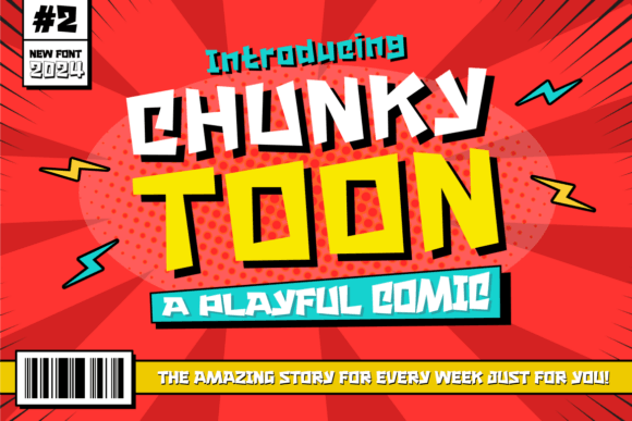 Chunky Toon Font for Web Design