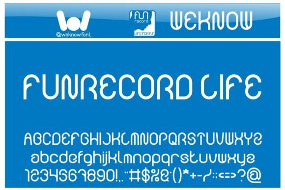 Funrecord Life: The Ultimate Display Font for Future-Ready Brands