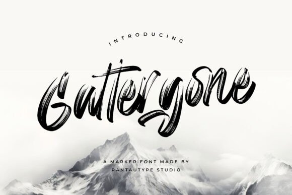 Gattergone Font for Creative Design