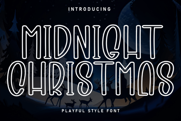 Midnight Christmas Font for Festive Web Headers