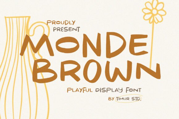 Monde Brown: The Playful Display Font for Bold Branding