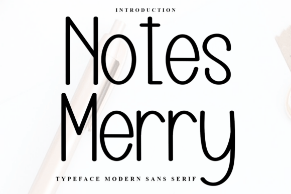 Notes Merry Font for Web Design