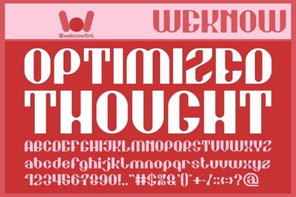 Optimized Thought Font for Modern Branding Projects