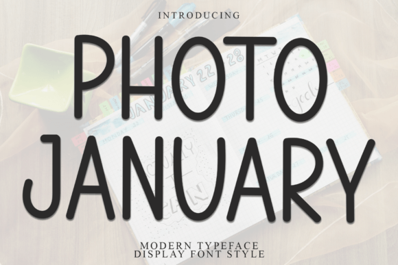 Photo January: A Modern Handwritten Display Font for Brands