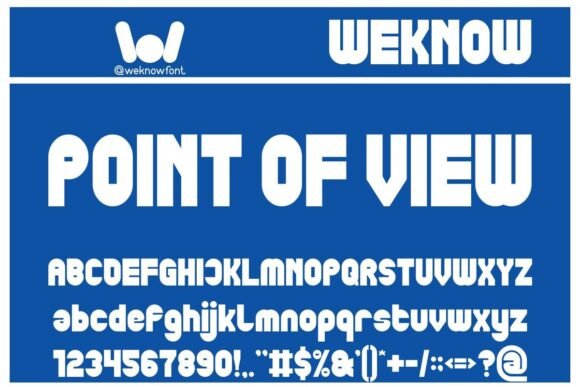 Point of View Font for Futuristic Craft Designs