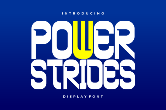 Power Strides: The Bold Display Font for Makers