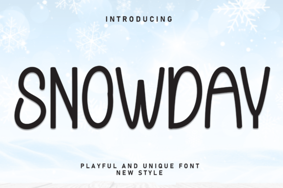 Snowday: A Handwritten Display Font for Branding