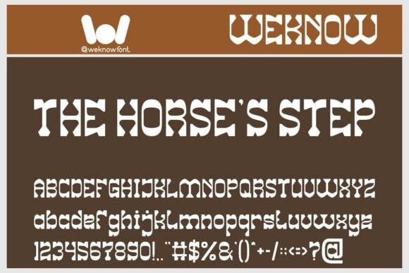 The Horse s Step Font