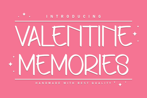 Valentine Memories Font