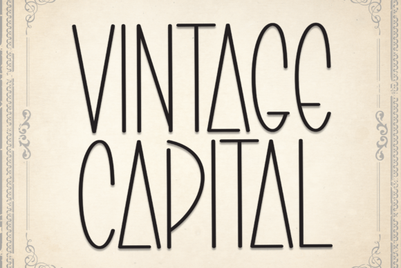 Vintage Capital Font for Bold Branding
