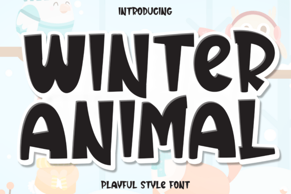 Winter Animal Font for Bold Campaigns