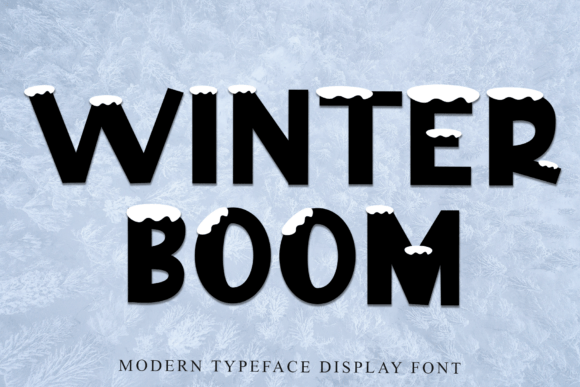 Winter Boom Font for Creative Design