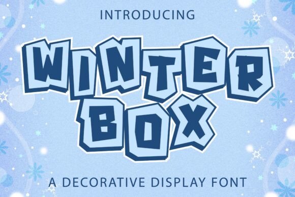 Winter Box Font for Holiday Design