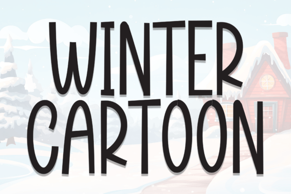 Winter Cartoon: A Stylish Display Font for Cozy Branding