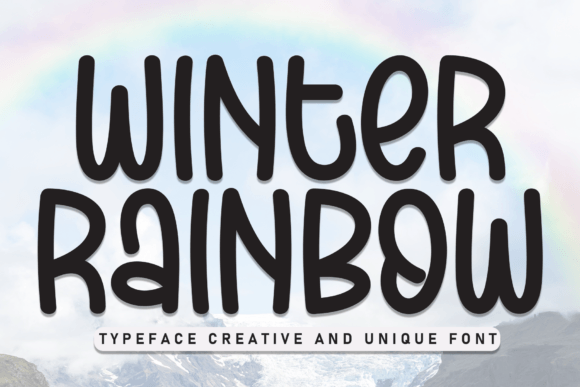 Winter Rainbow Font