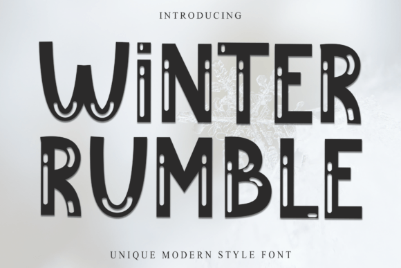Winter Rumble Font Review